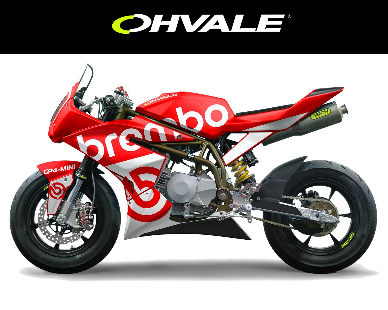 The new Brembo's front brake system on the Ohvale 190cc - Ohvale
